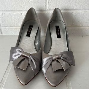 Silver Nina Heels